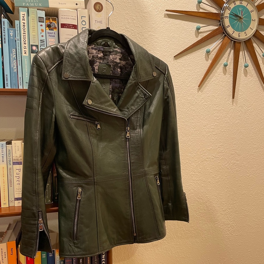 Derimod Mayfair Leather Jacket Size M
